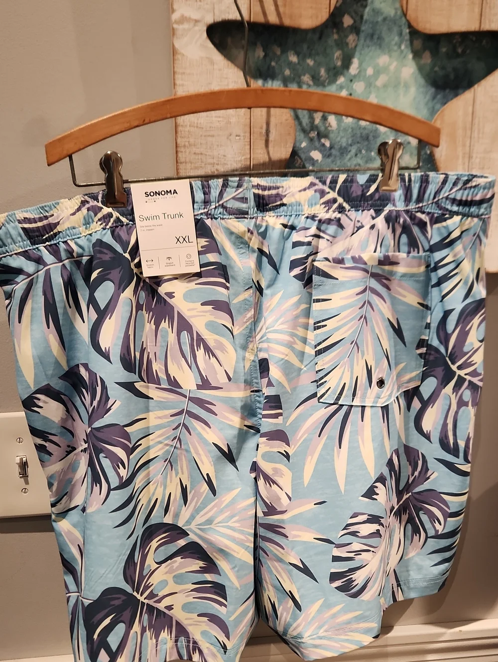 NWT Sonoma Men's Sz XXL Men's Tropical Swimtrunks